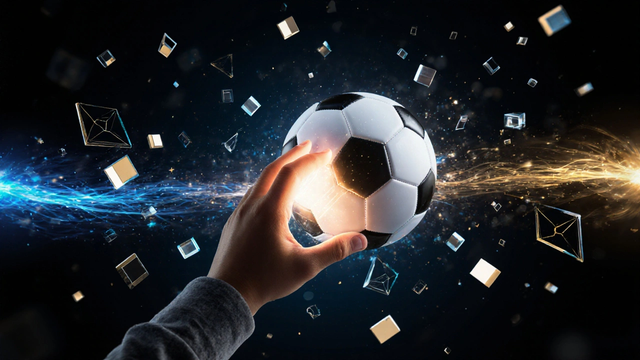 Dítě se dotýká zářícího míče, kolem něj jsou světelné čáry znázorňující rychlé rozhodování.