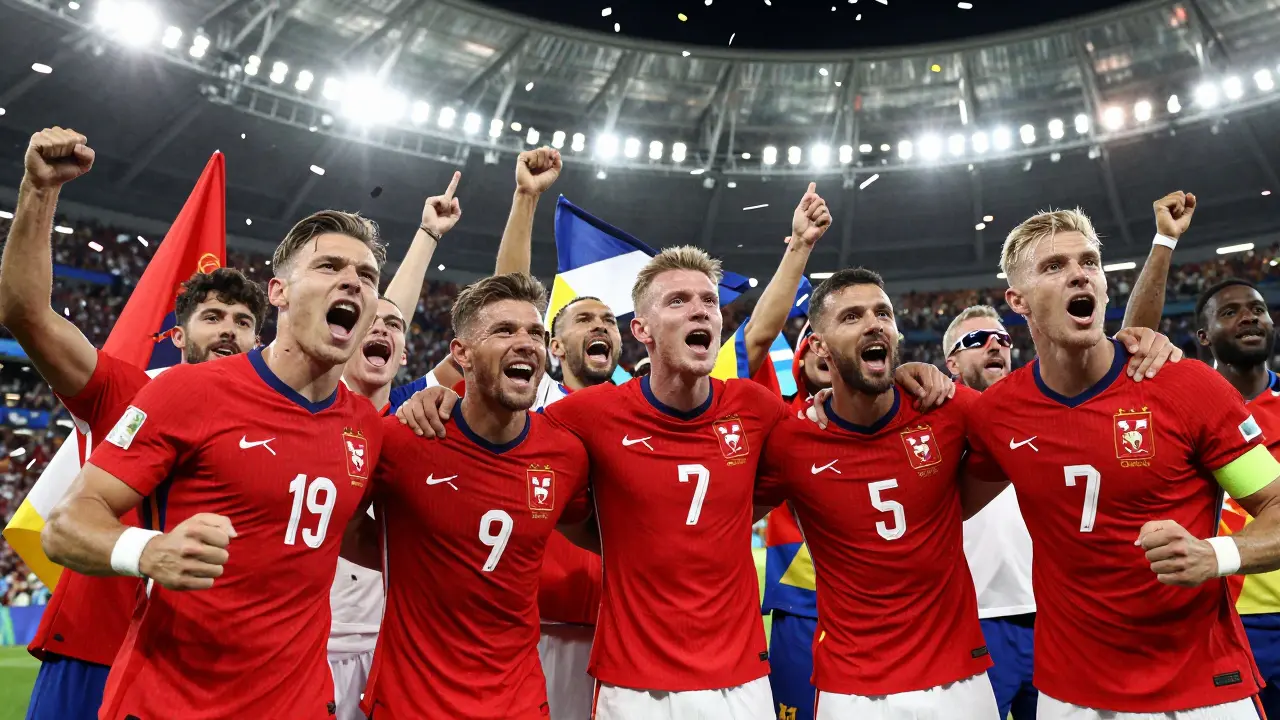 Čeští fotbalisté slaví vítězství na Euro 2024 a lámou dlouholeté prokletí neúspěchů.